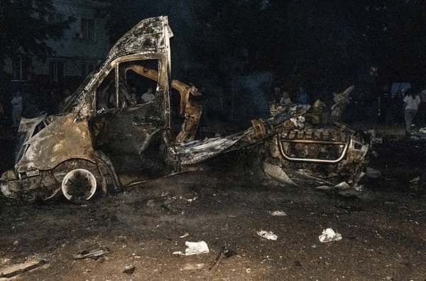 Russian Drone Strike on Ukrainian Civilian Bus Kills 3, Sparks Outrage Russian Drone Strike Targets Civilian Bus in Ukraine, Leaving 3 Dead